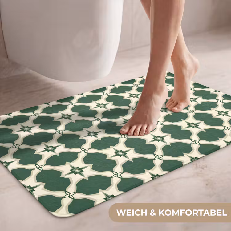 Tegel - Klassiek - Groen WCmat middel 1009 -USP_ZachtDE