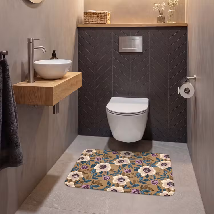 Floraal - Stilleven - Kleurrijk WCmat middel 1009 -sfeer2