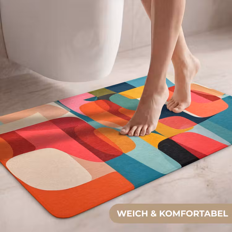 Vormen - Kleurrijk - Abstract - Vlakken WCmat middel -USP_ZachtDE