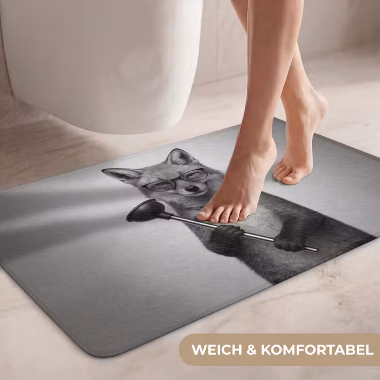 Vos - WC-ontstopper - Zwart - Wit WCmat middel -USP_ZachtDE