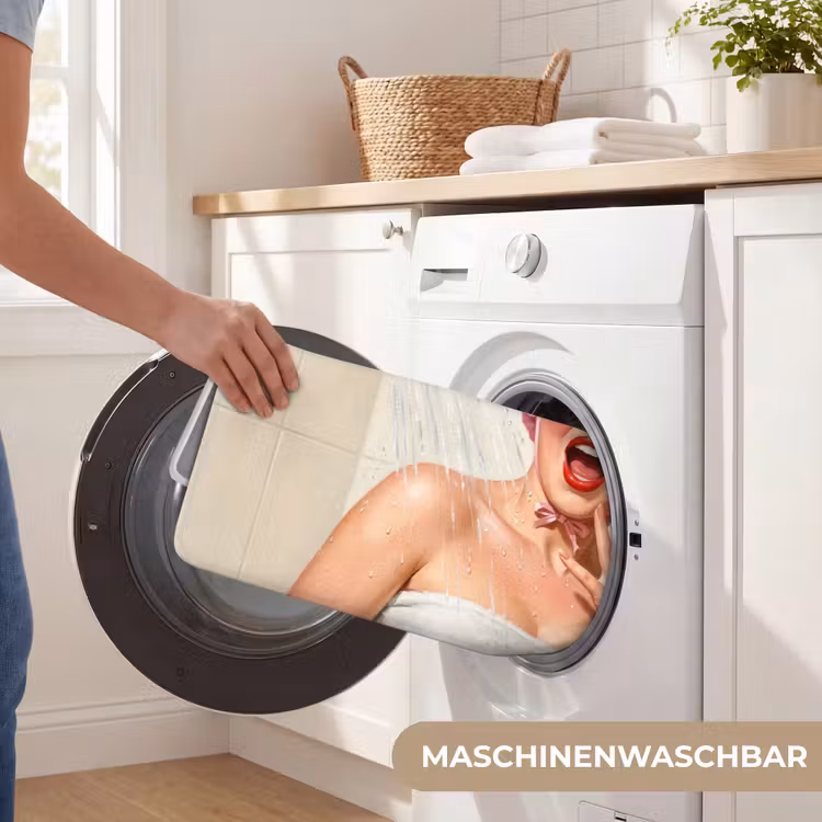 Vrouw - Douche - Roze WCmat middel -USP_WasbaarDE