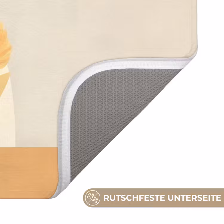 Vrouw - Minimalistisch - Bloem WCmat klein -USP_AntislipDE