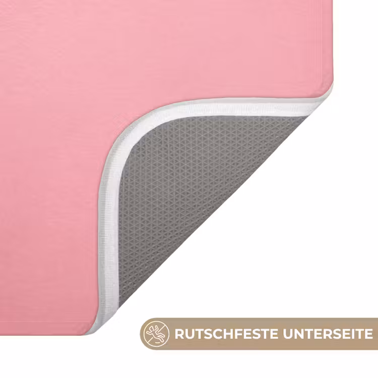 Vrouw - Roze - Parelketting - Krulspelden WCmat middel -USP_AntislipDE