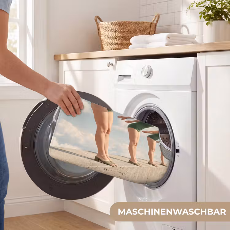 WC Vorleger - Frauen – Tauchhaltung – Wolken - Vrouwen - Duikhouding - Wolken WCmat U-uitsnede middel
