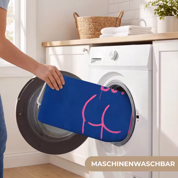 Brutaal - Grappig - Blauw WCmat middel -USP_WasbaarDE