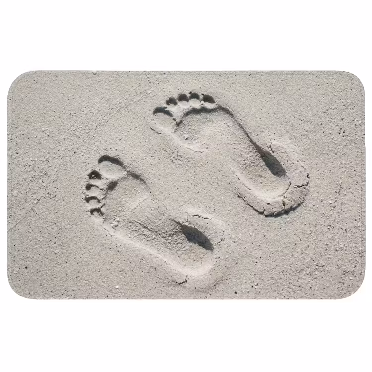 Voeten - Zand - Zee WCmat middel -3d