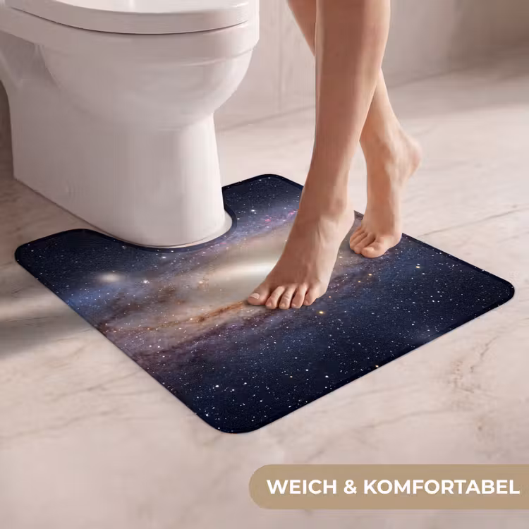 WC Vorleger - Galaxie – Weltraum – Kosmos - Sterrenstelsel - Ruimte - Kosmos WCmat U-uitsnede middel