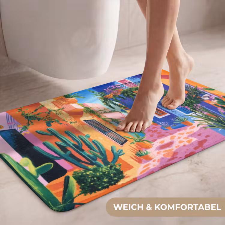 Geel - Blauw - Oranje - Huis WCmat middel -USP_ZachtDE