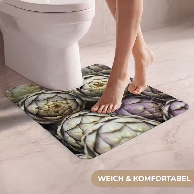 WC Vorleger - Gemüse – Frisch – Essen - Groenten - Vers - Eten WCmat U-uitsnede middel