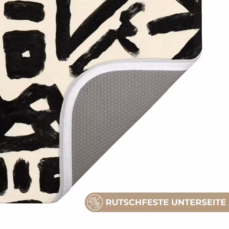 Geometrisch - Figuren - Zwart WCmat middel 1009 -USP_AntislipDE