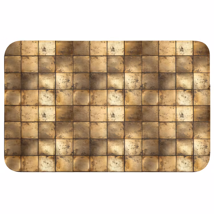 Geometrisch - Tegels - Goud WCmat middel 1009 -3d