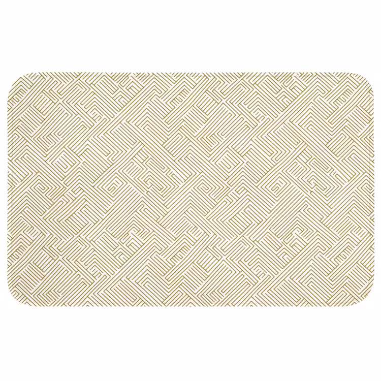 Geometrisch - Lijnen - Groen WCmat middel 1009 -3d