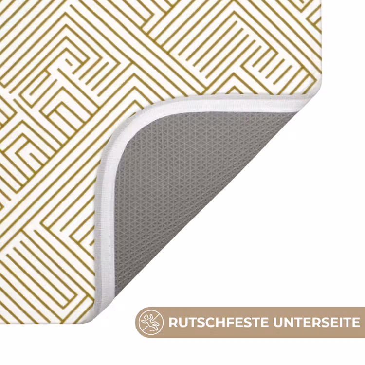 Geometrisch - Lijnen - Groen WCmat middel 1009 -USP_AntislipDE