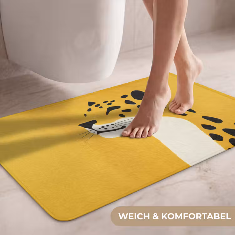 Cheetah - Illustratie - Geel WCmat middel -USP_ZachtDE