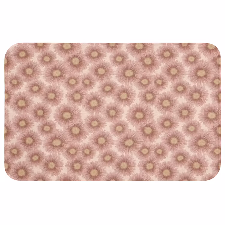 Gerbera - Bloemen - Roze WCmat middel 1009 -3d