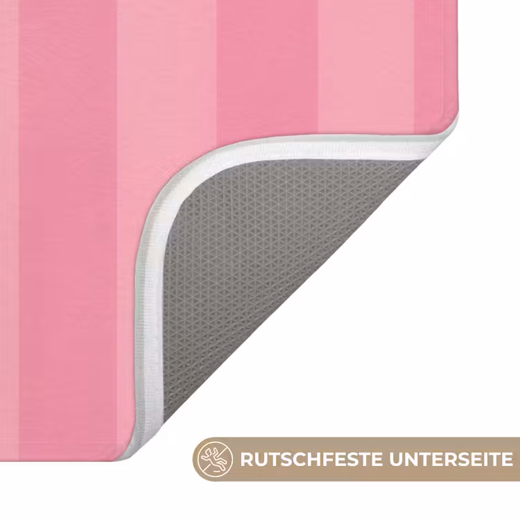 Gestreept - Roze - Chéri WCmat middel -USP_AntislipDE