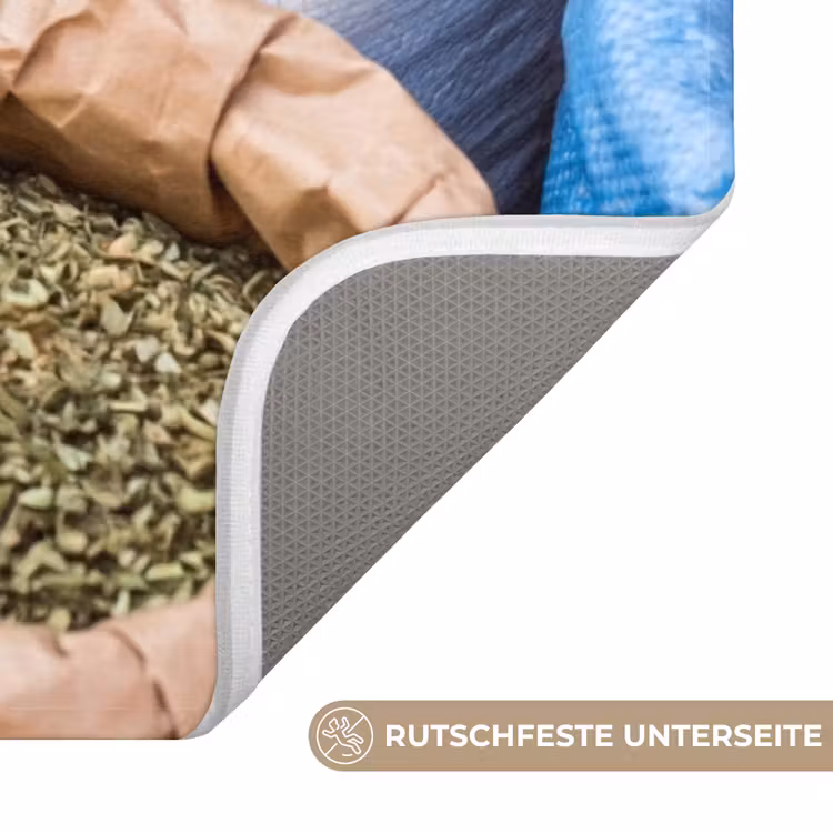 WC Vorleger - Gewürze – Beutel – Markt - Kruiden - Zakken - Markt WCmat U-uitsnede middel