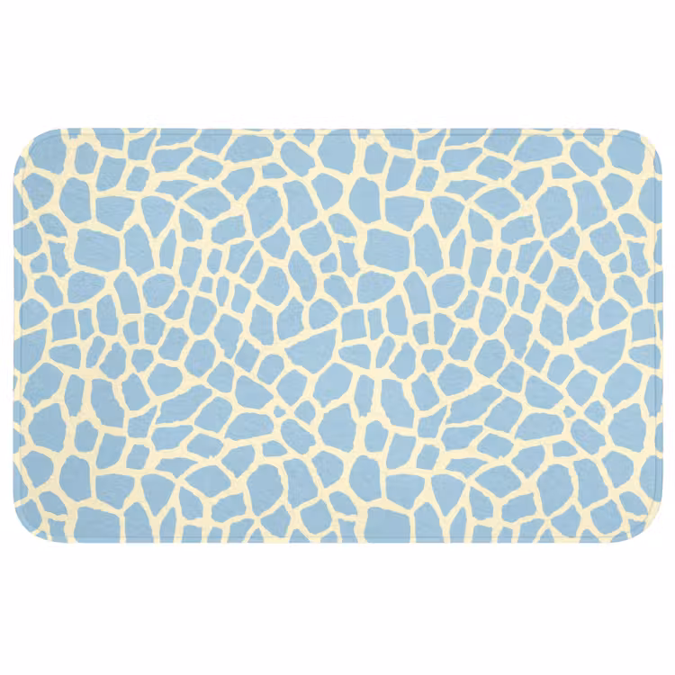 Giraf - Modern - Blauw WCmat middel 1009 -3d