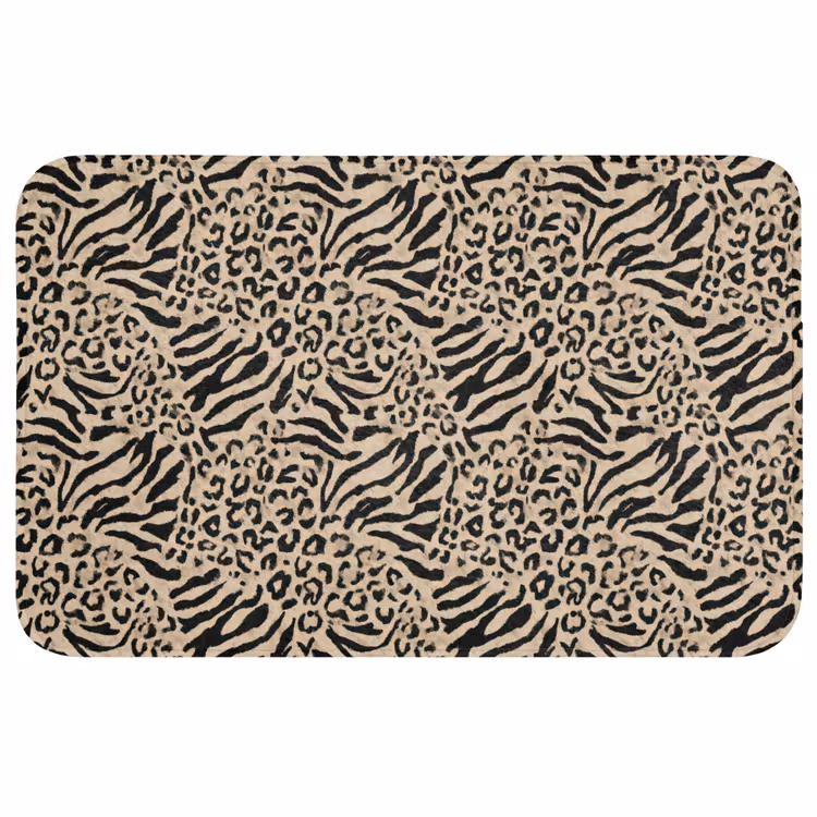 Giraf - Zebra - Motief - Bruin WCmat middel 1009 -3d