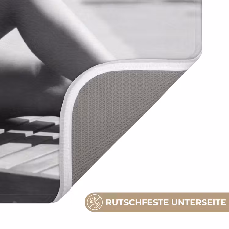 Glamour - Modern - Zwart - Wit WCmat middel -USP_AntislipDE