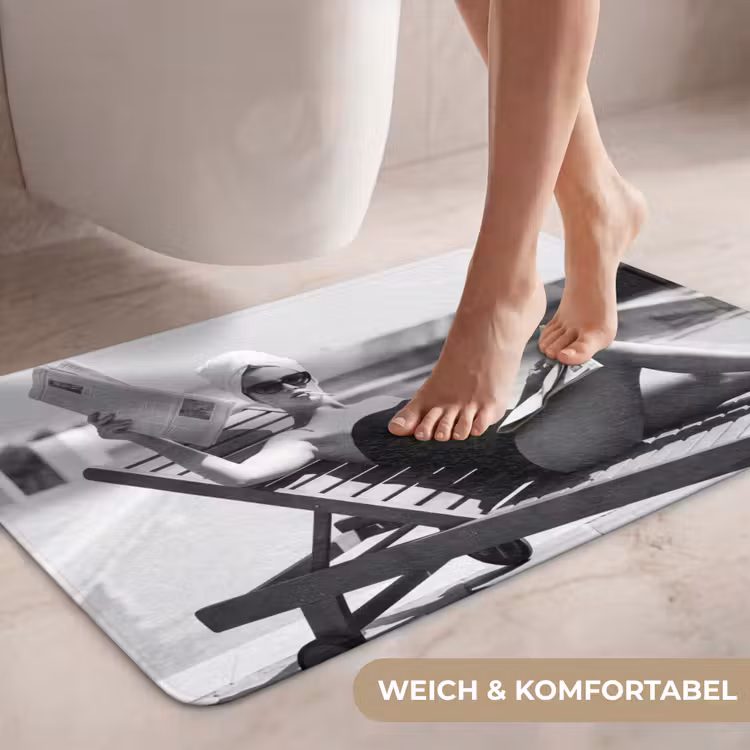 Glamour - Modern - Zwart - Wit WCmat middel -USP_ZachtDE