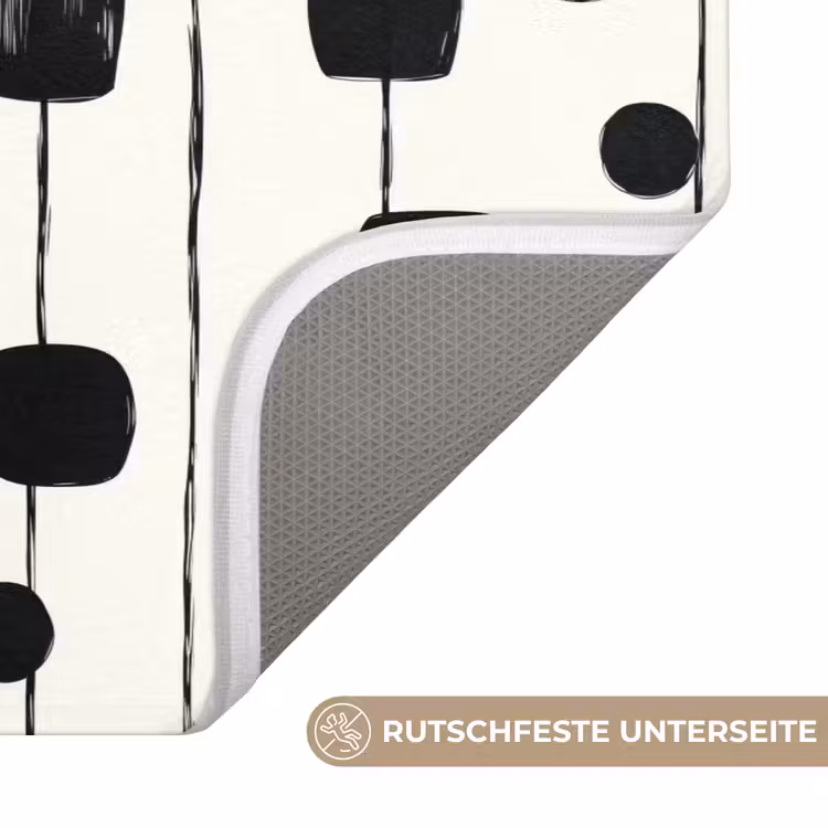 Grafisch - Modern - Zwart WCmat middel 1009 -USP_AntislipDE