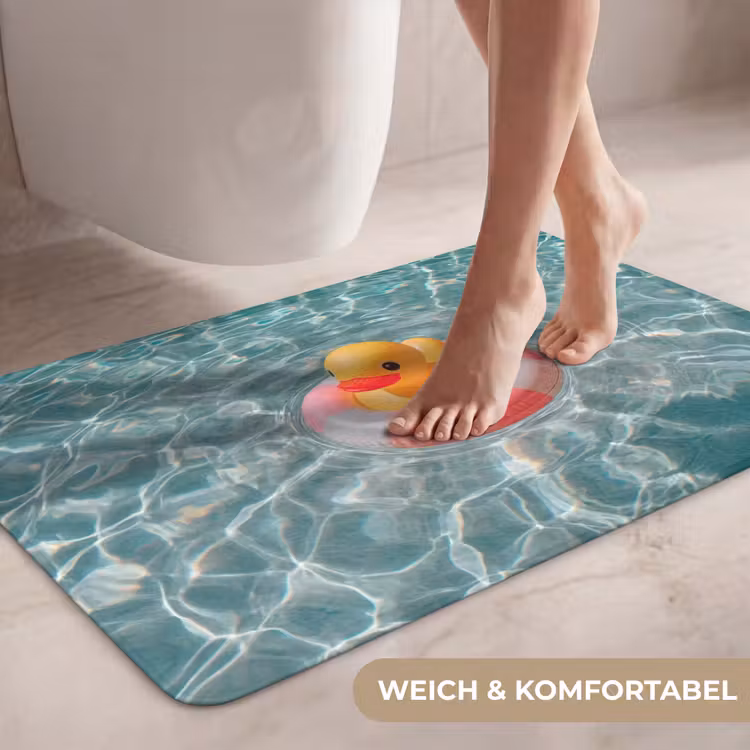 Badeend - Zwemband - Geel WCmat middel -USP_ZachtDE