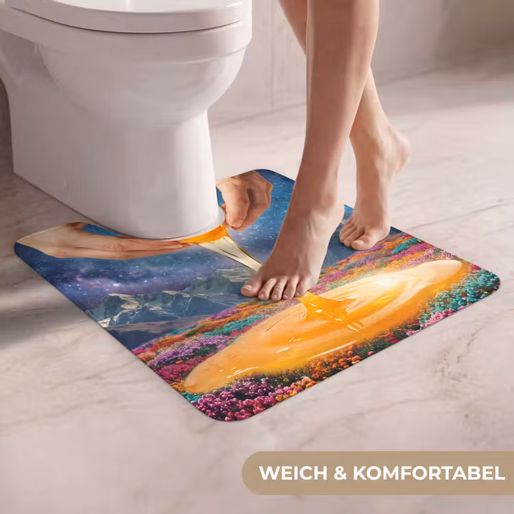 WC Vorleger - Hände – Ei – Surrealismus - Handen - Ei - Surrealisme WCmat U-uitsnede middel