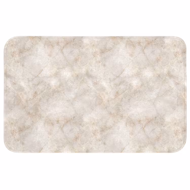 Lichtbeige - Goudbruine Nerven - Marmer WCmat middel 1009 -3d