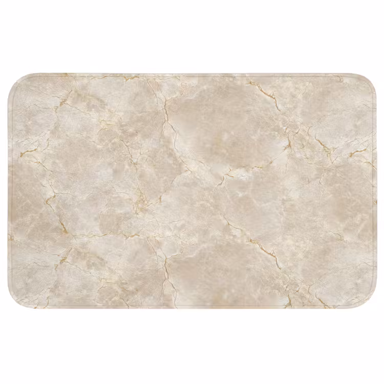 Lichtbeige - Marmer - Aders WCmat middel 1009 -3d