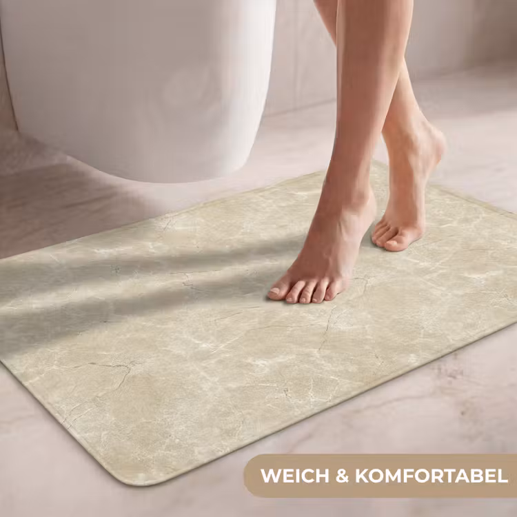 Lichtbeige - Marmer - Diffusie adering WCmat middel 1009 -USP_ZachtDE