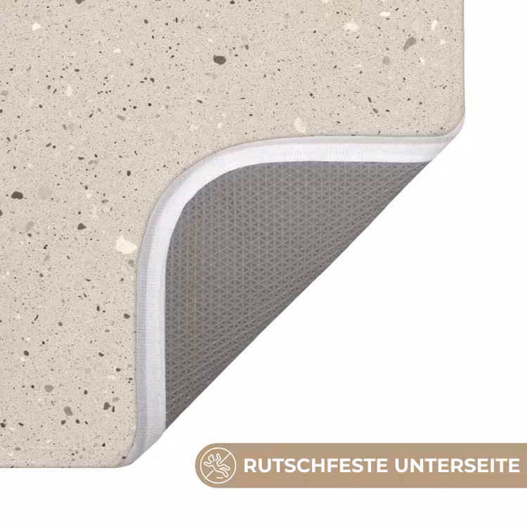 Lichtbeige - Terrazzo - Grijs WCmat middel 1009 -USP_AntislipDE