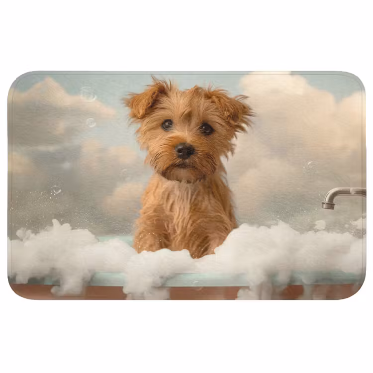Hond - Bad - Dieren - Schuim WCmat middel -3d