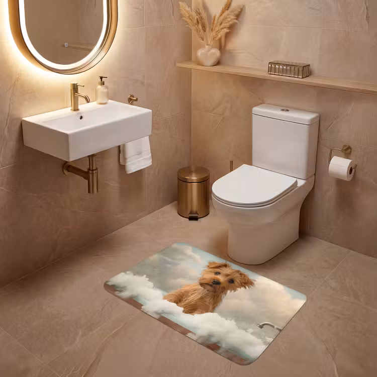 Hond - Bad - Dieren - Schuim WCmat middel -sfeer3