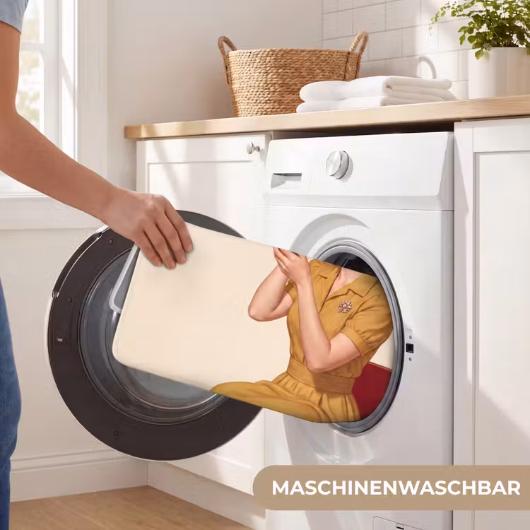 Illustratie - Mascara - Vrouw - Geel WCmat middel -USP_WasbaarDE