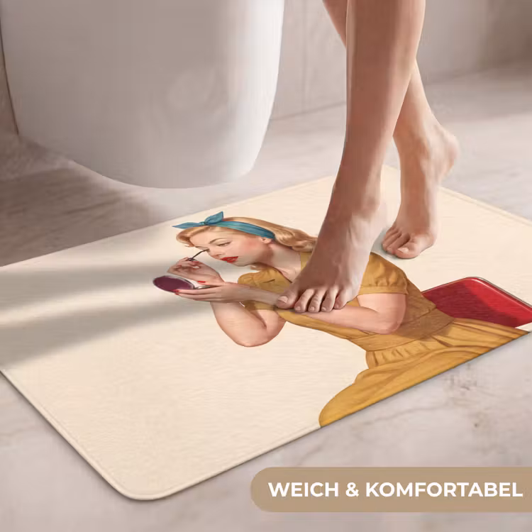 Illustratie - Mascara - Vrouw - Geel WCmat middel -USP_ZachtDE