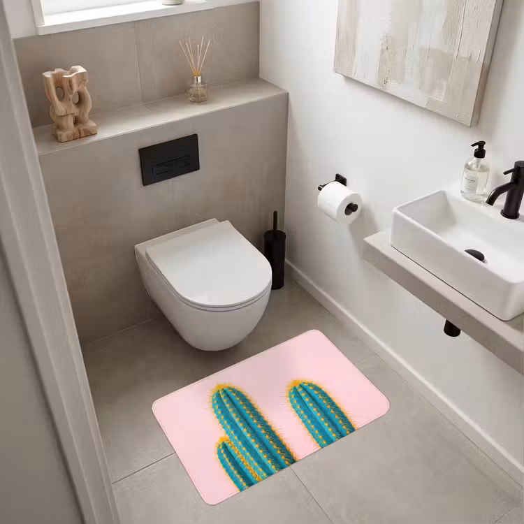 Cactussen - Modern - Pastel WCmat middel -sfeer1