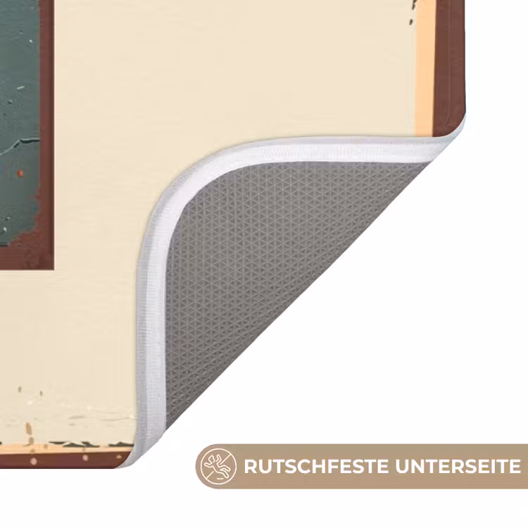 Kat - Vintage - Zwart - Quote - Flush you must WCmat middel -USP_AntislipDE