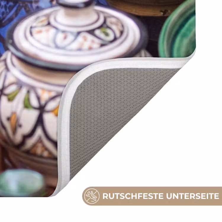 WC Vorleger - Keramik – Bunt – Muster - Aardewerk - Kleurrijk - Patroon WCmat U-uitsnede middel