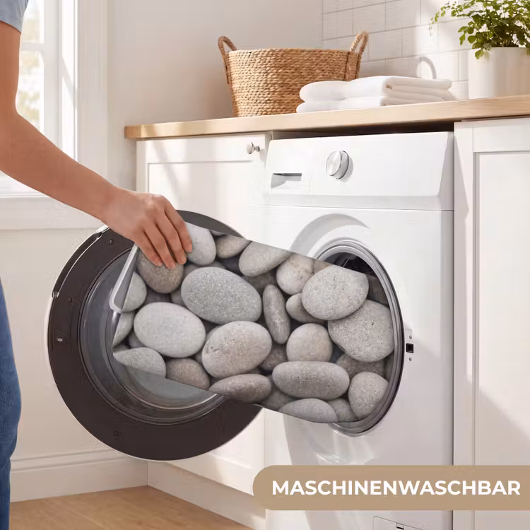 Kiezels - Stenen - Grijs WCmat middel -USP_WasbaarDE