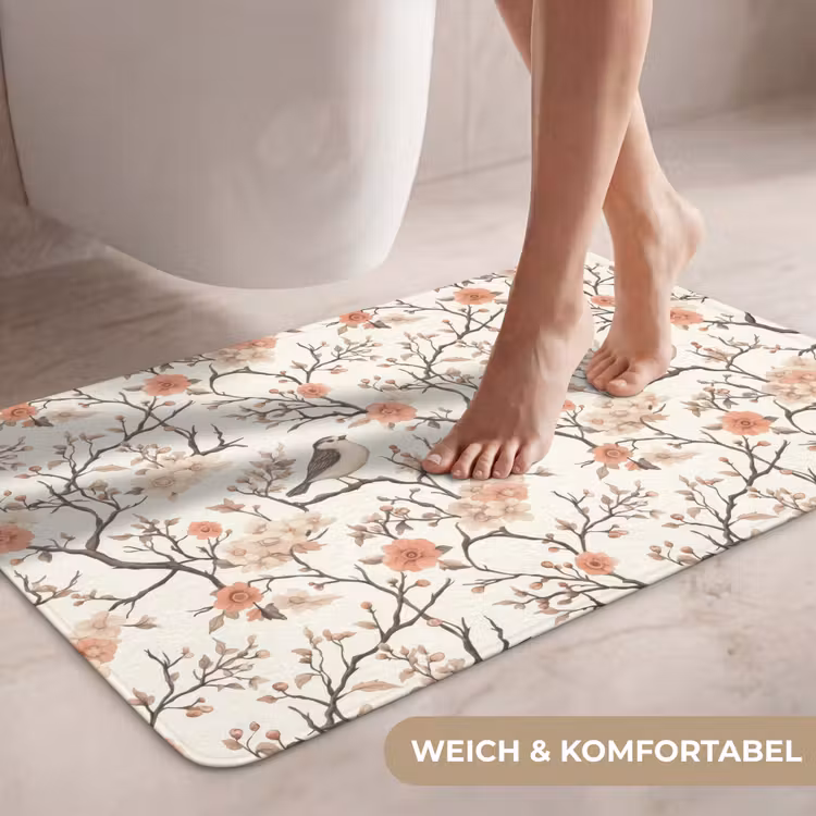 Kersenbloesem - Mus - Roze WCmat middel 1009 -USP_ZachtDE
