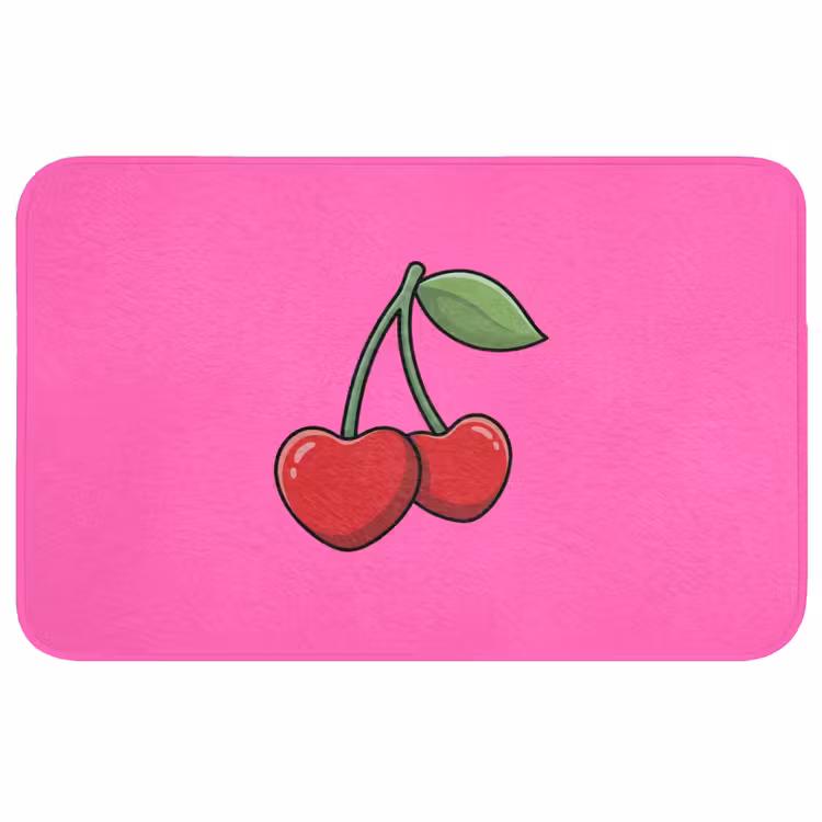 Kers - Roze - Fruit WCmat middel -3d