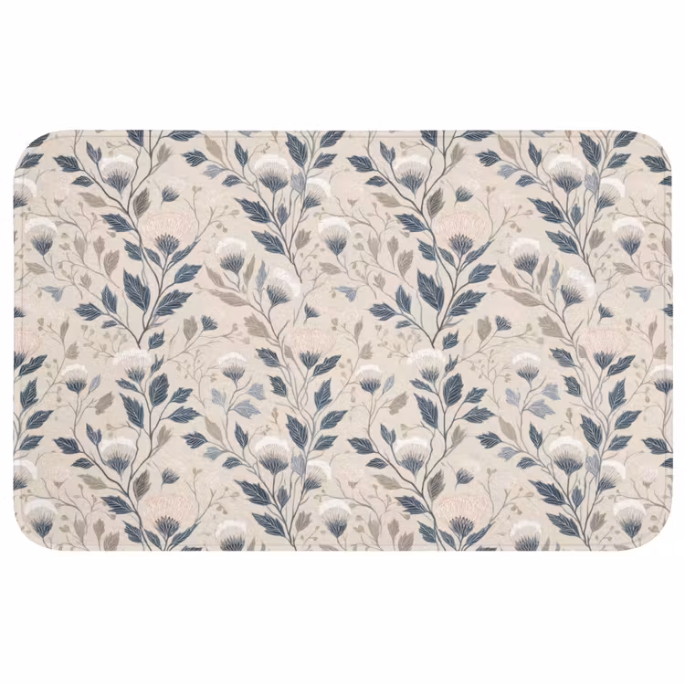 Klassiek - Botanisch - Kleurrijk WCmat middel 1009 -3d