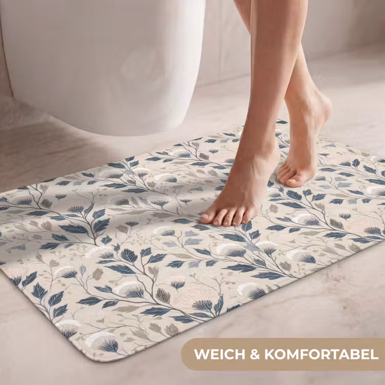 Klassiek - Botanisch - Kleurrijk WCmat middel 1009 -USP_ZachtDE