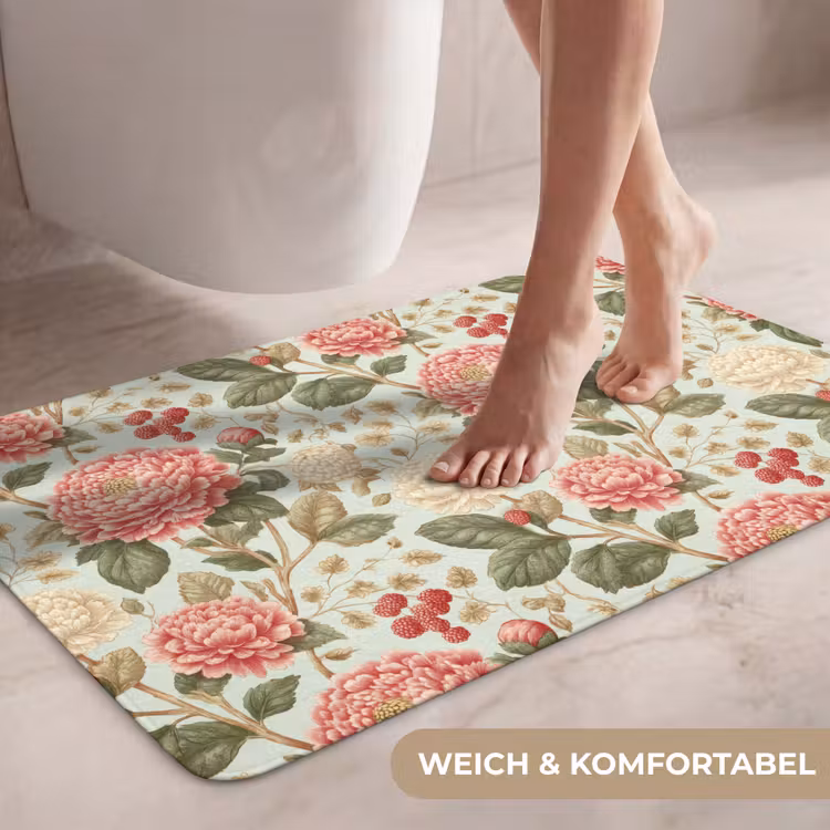 Klassiek - Botanisch - Veelkleurig WCmat middel 1009 -USP_ZachtDE