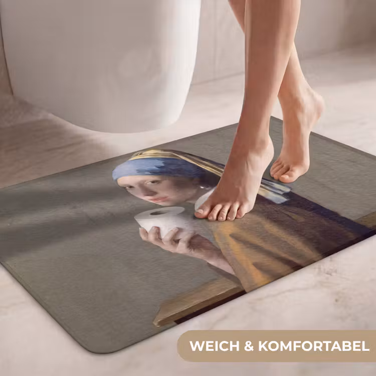 Klassiek - Humor - Kleurrijk WCmat middel -USP_ZachtDE