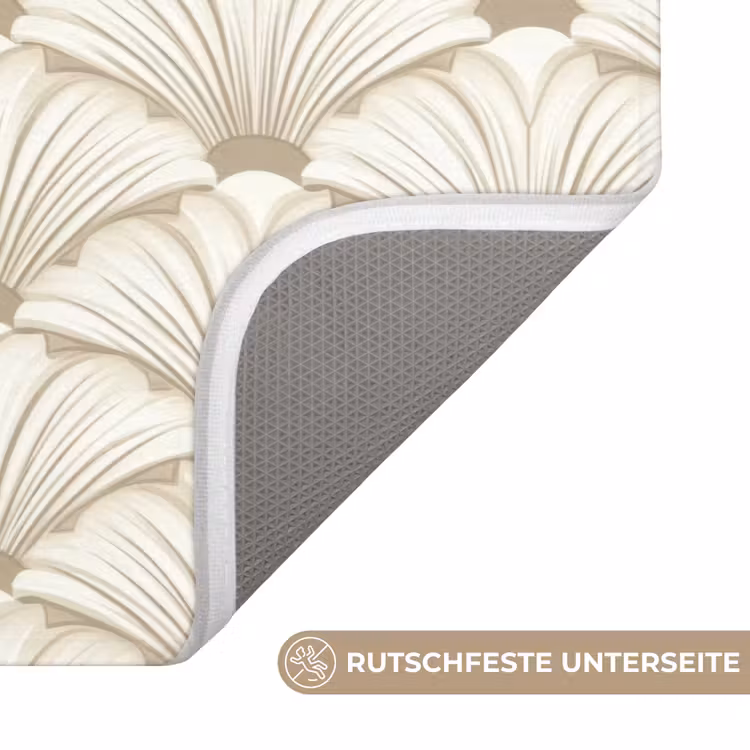 Klassiek - Art - Beige WCmat middel 1009 -USP_AntislipDE