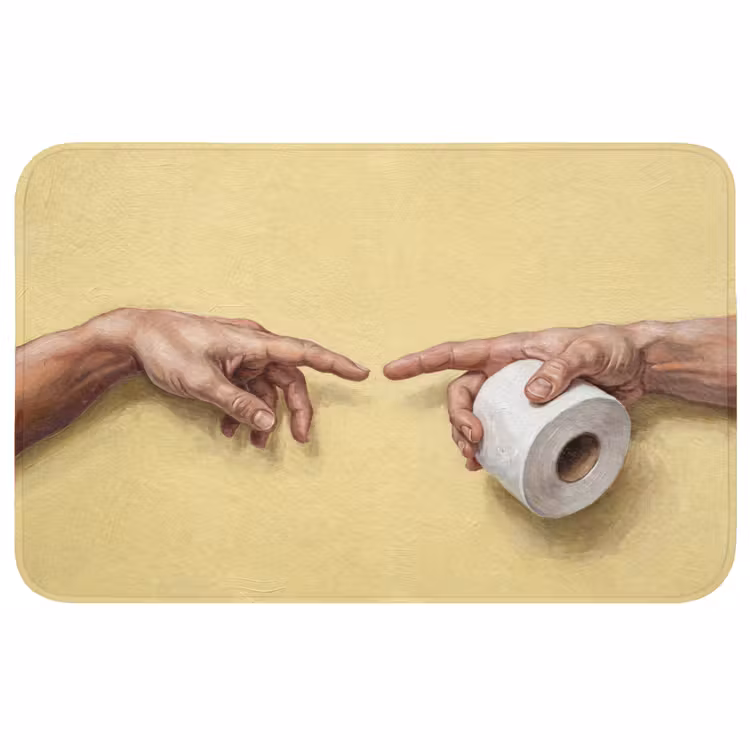 Klassiek - Kunst - Humor WCmat middel -3d