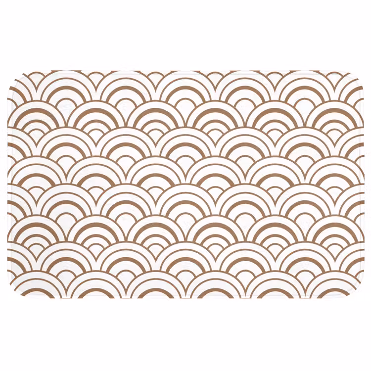 Klassiek - Motief - Terracotta WCmat middel 1009 -3d