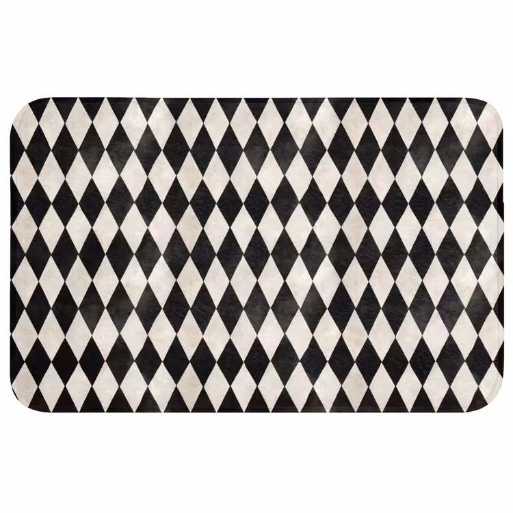 Klassiek - Patroon - Zwart WCmat middel 1009 -3d